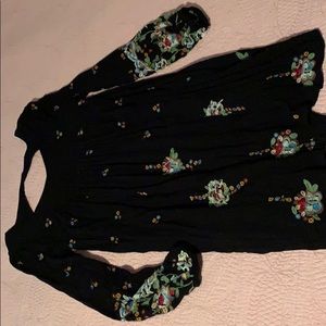 Embroidered free people dress